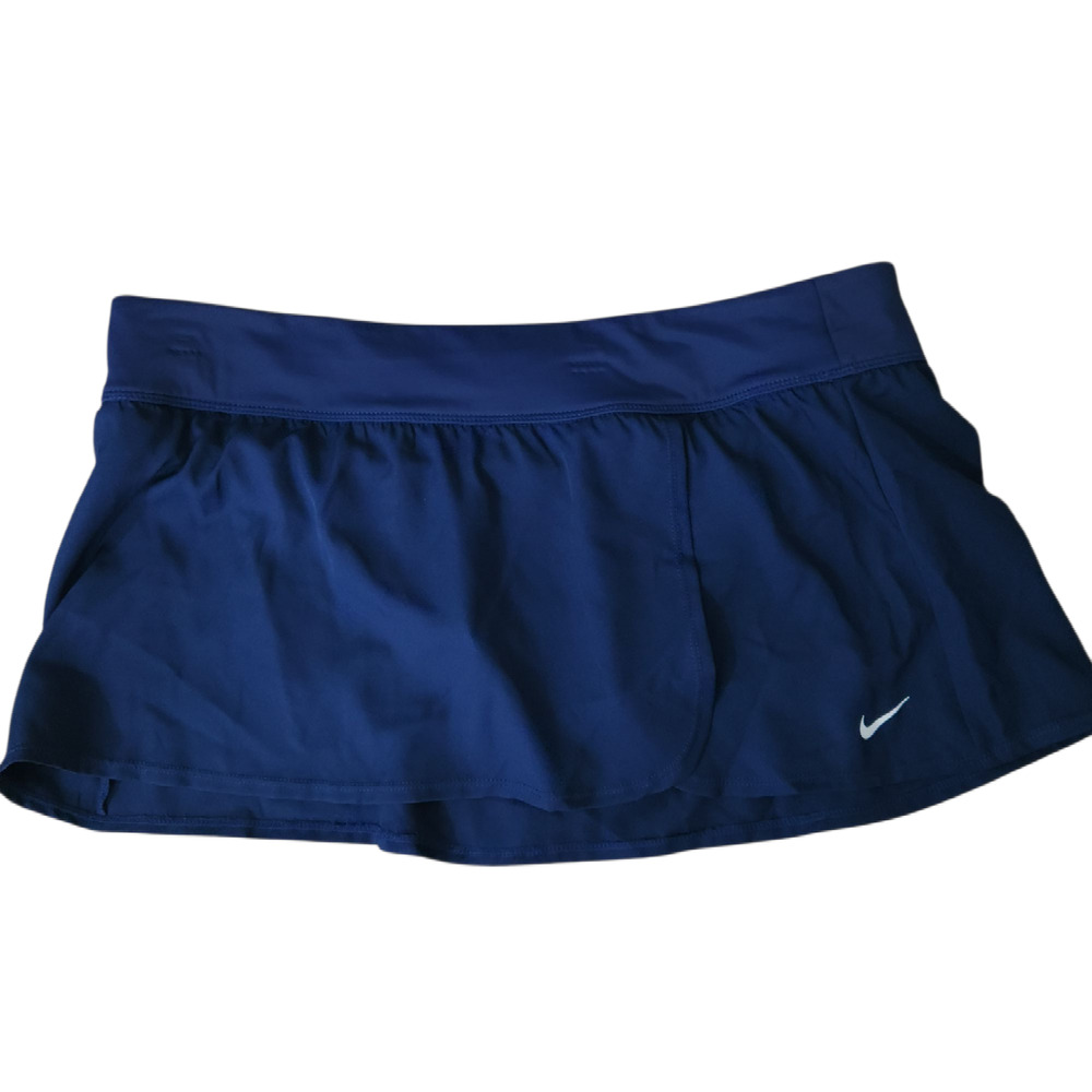 Nike Short Athletic Skort Skirt XL Navy Blue, Could use Swimming, Underlining